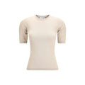 Max Mara Beige Viscose T-Shirt