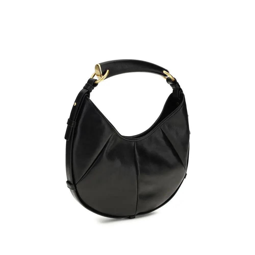 Sac bandoulière Saint Laurent Bos Taurus en cuir de veau noir