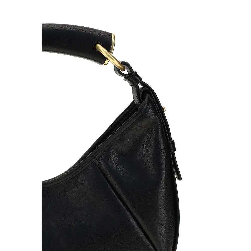 Sac bandoulière Saint Laurent Bos Taurus en cuir de veau noir
