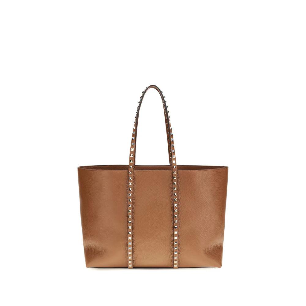 Sac bandoulière Valentino Garavani Bos Taurus en cuir de veau marron