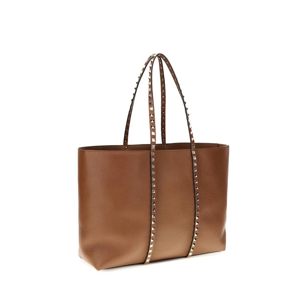 Sac bandoulière Valentino Garavani Bos Taurus en cuir de veau marron