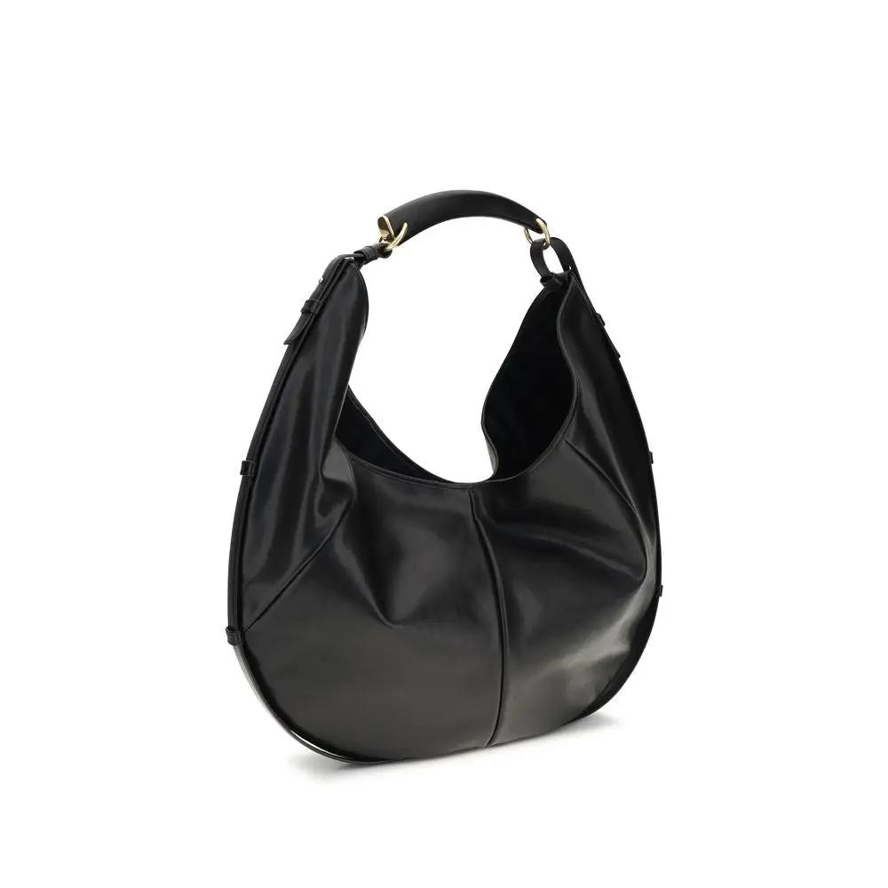 Sac bandoulière Saint Laurent Bos Taurus en cuir de veau noir