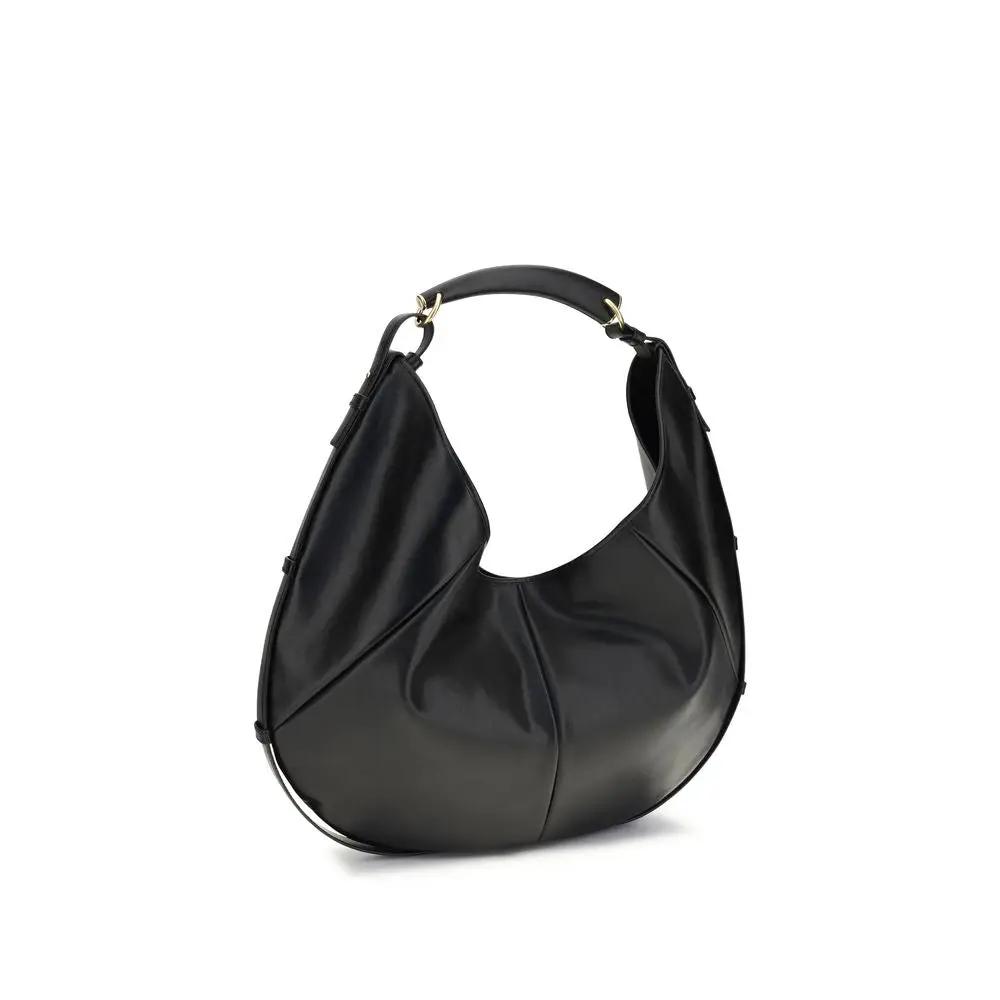 Sac bandoulière Saint Laurent Bos Taurus en cuir de veau noir