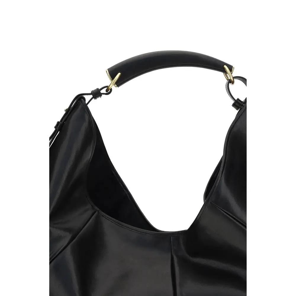 Sac bandoulière Saint Laurent Bos Taurus en cuir de veau noir