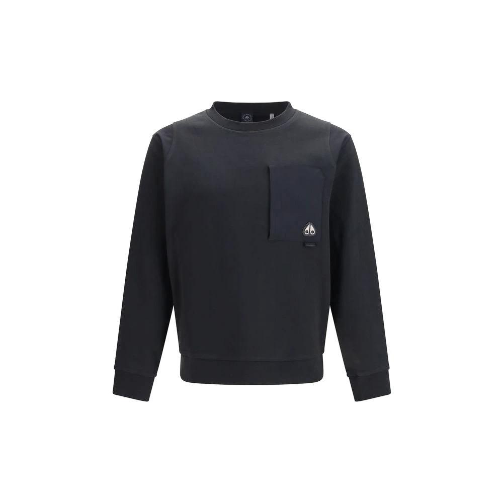 Moose Knuckles Black Cotton Sweatshirt