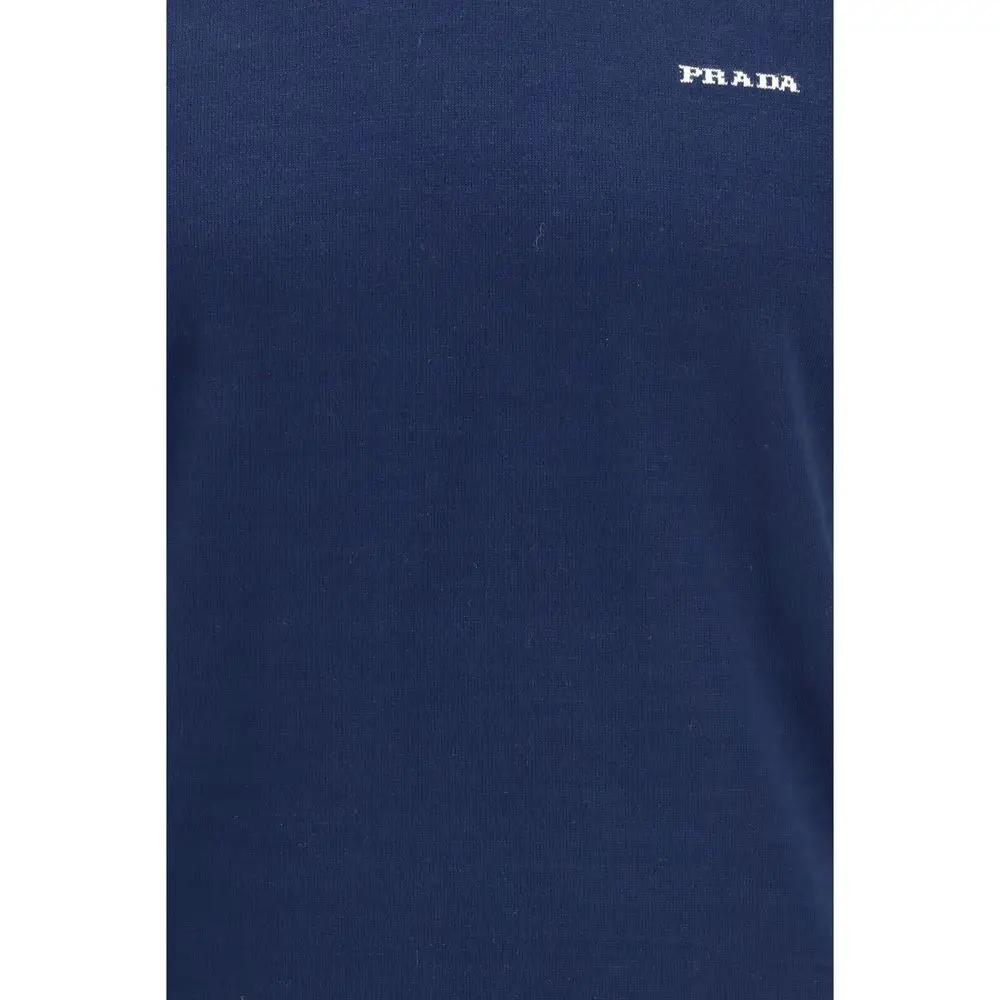 Prada Blue Cotton T-Shirt