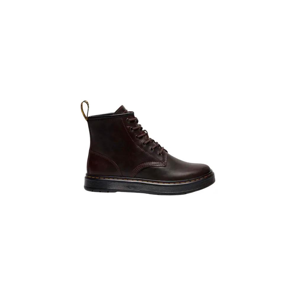 Bottes en cuir marron Dr. Martens