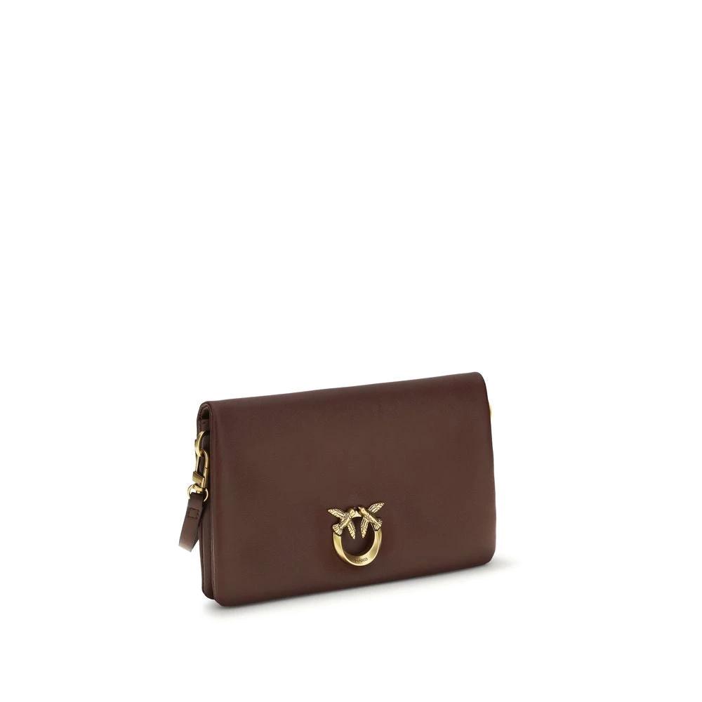 Sac bandoulière PINKO Bos Taurus en cuir de veau violet