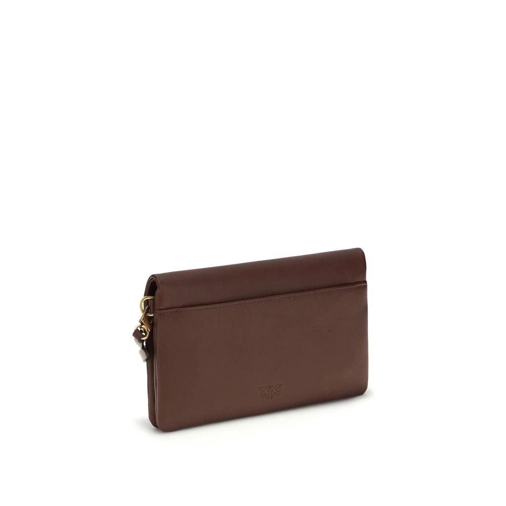 Sac bandoulière PINKO Bos Taurus en cuir de veau violet