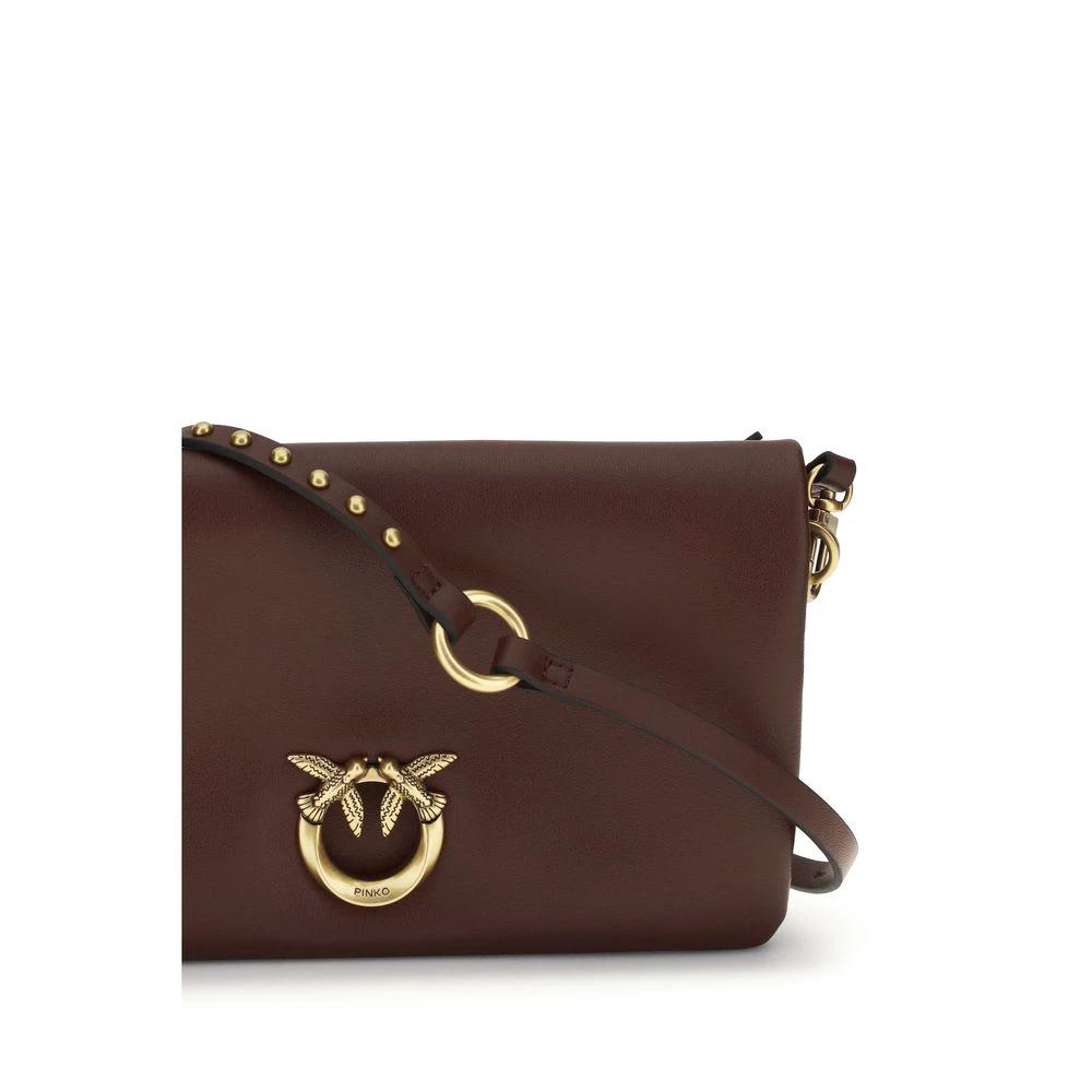 Sac bandoulière PINKO Bos Taurus en cuir de veau violet