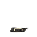 Ceinture fine PINKO en cuir de veau noir