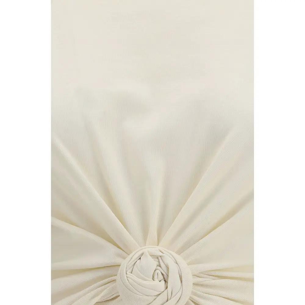 Magda Butrym Beige Cotton Sleeveles T-Shirt