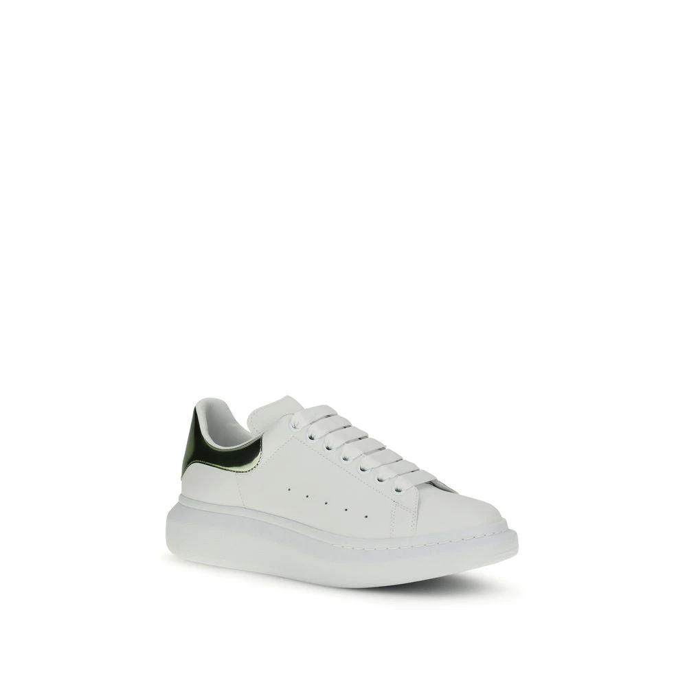 Baskets à plateforme Alexander McQueen Bos Taurus en cuir de veau blanc