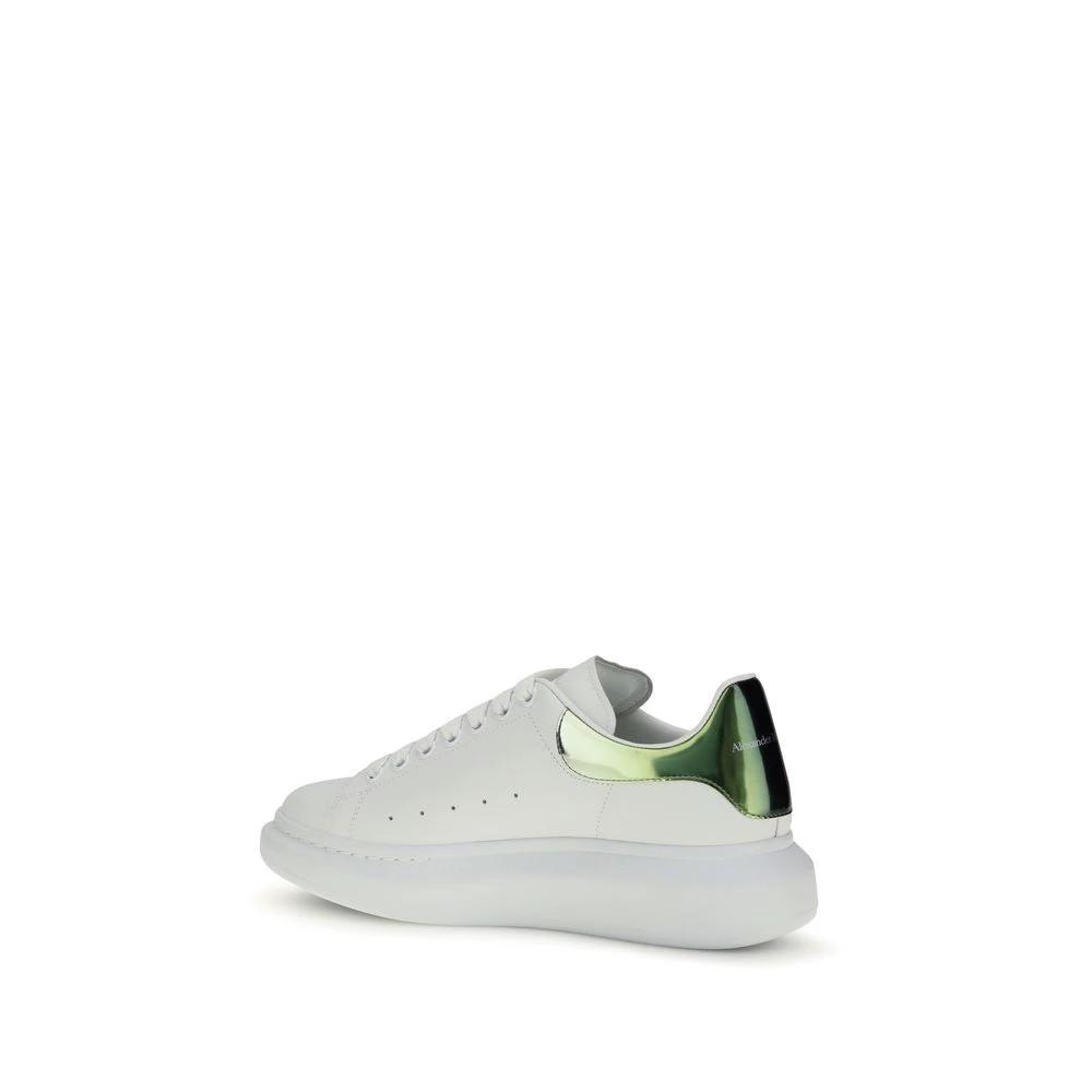 Baskets à plateforme Alexander McQueen Bos Taurus en cuir de veau blanc