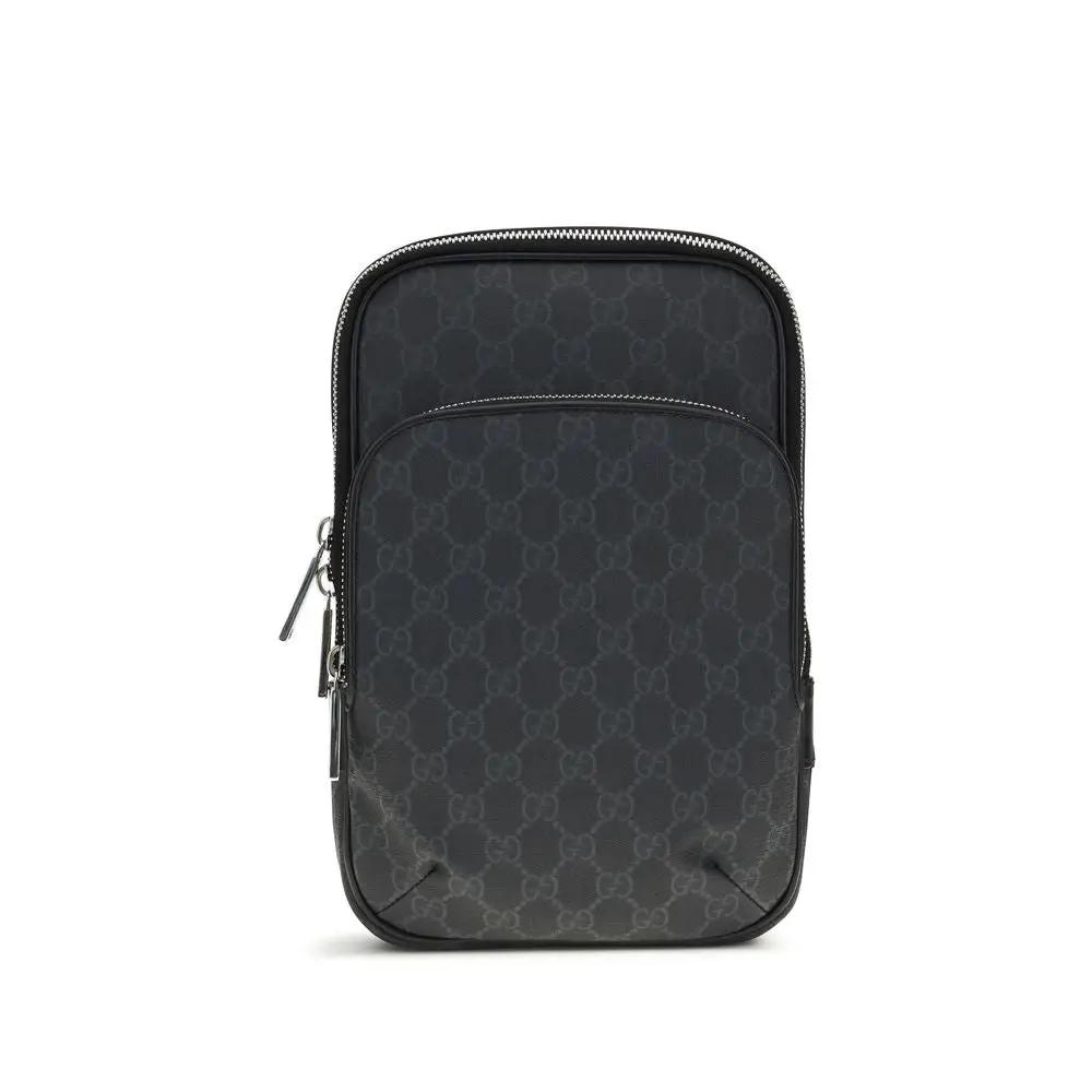 Sac bandoulière Gucci noir en polyuréthane