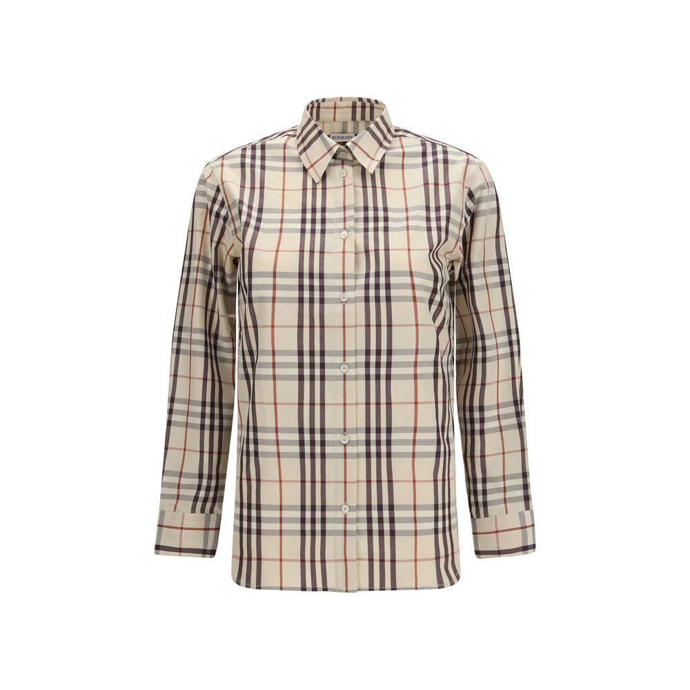 Burberry Beige Cotton Pattern Shirt
