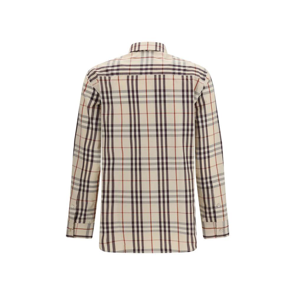 Burberry Beige Cotton Pattern Shirt