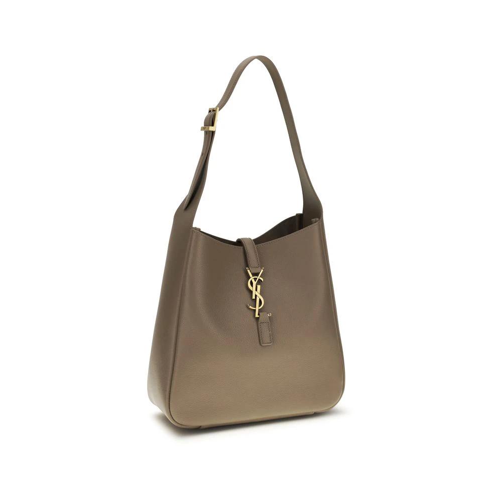 Sac bandoulière Saint Laurent Bos Taurus en cuir de veau gris