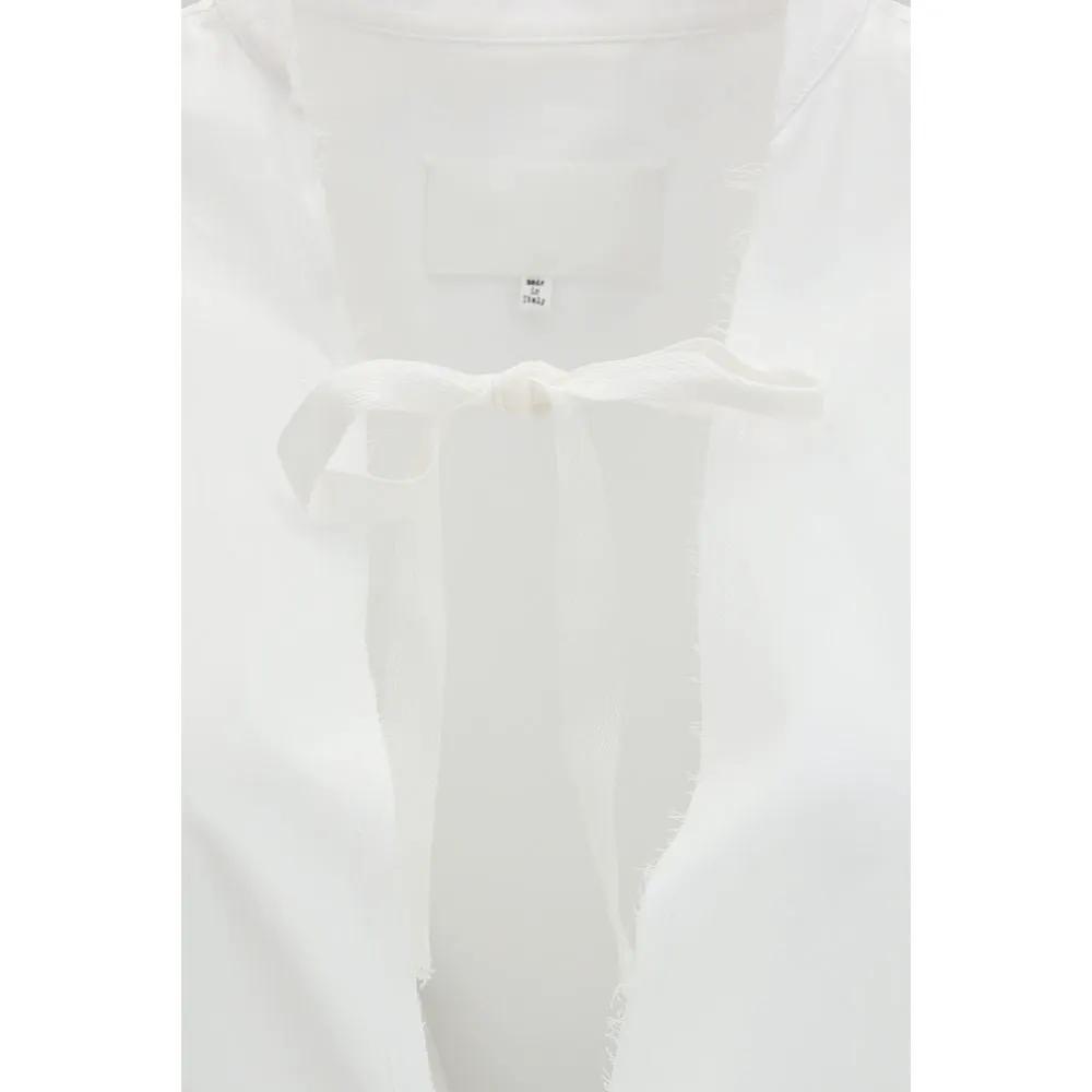 Maison Margiela Robe décontractée en coton blanc