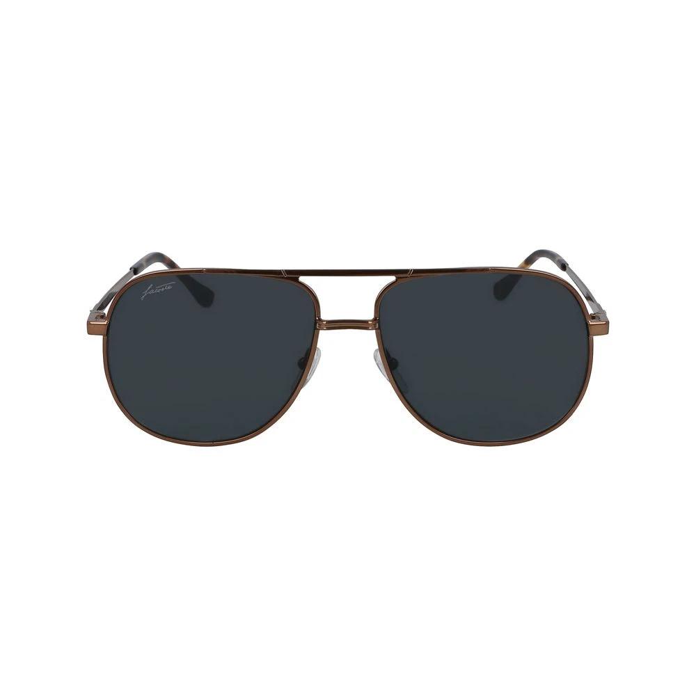 Lunettes de soleil Lacoste en métal marron
