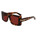 Ferragamo Brown Acetate Sunglasses