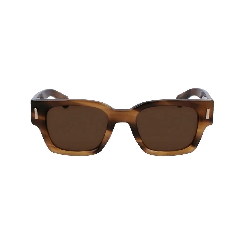 Lunettes de soleil Ferragamo en acétate marron