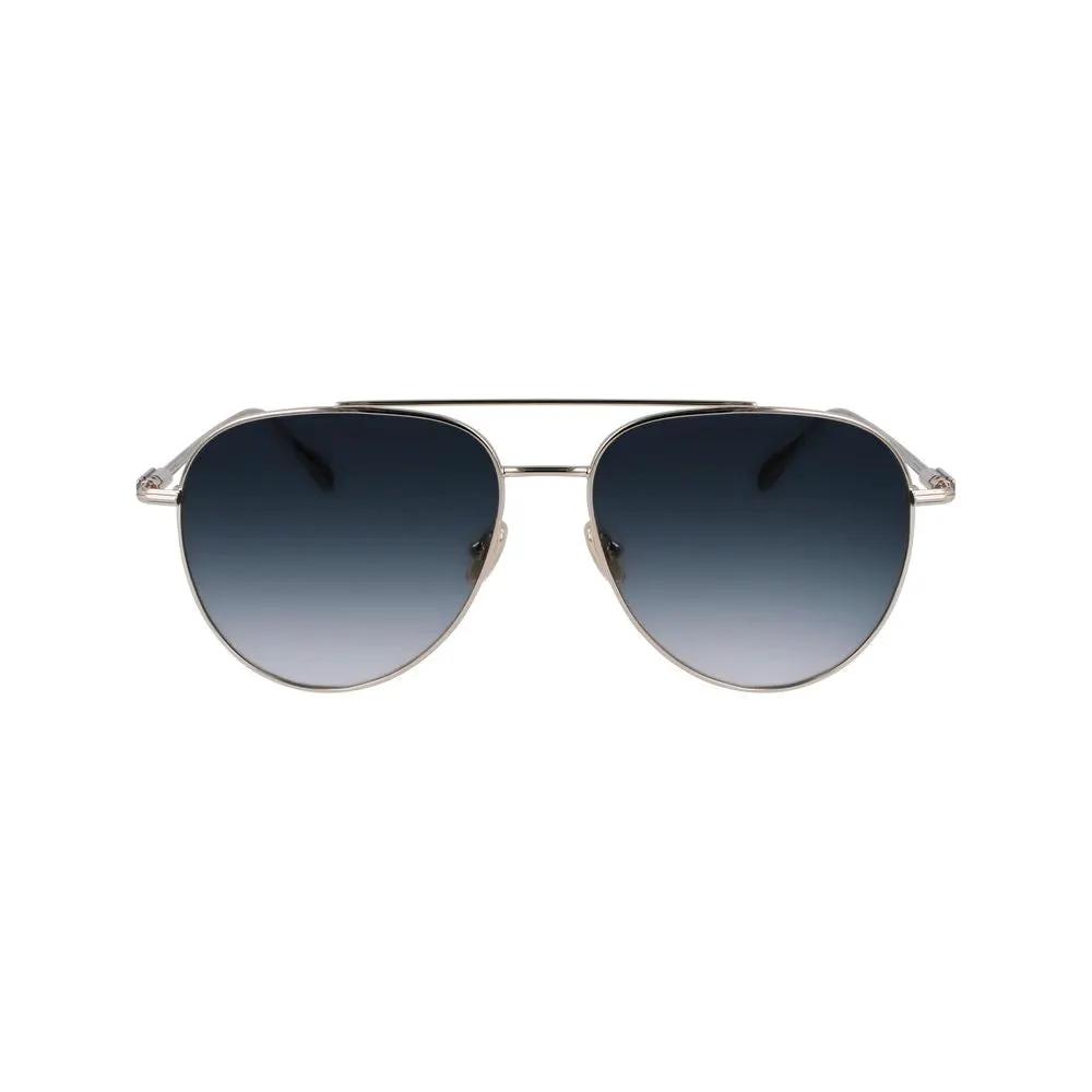 Lunettes de soleil Ferragamo en métal doré