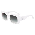 Lunettes de soleil Longchamp en acétate blanc