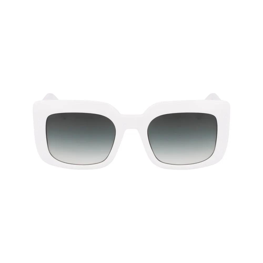 Lunettes de soleil Longchamp en acétate blanc