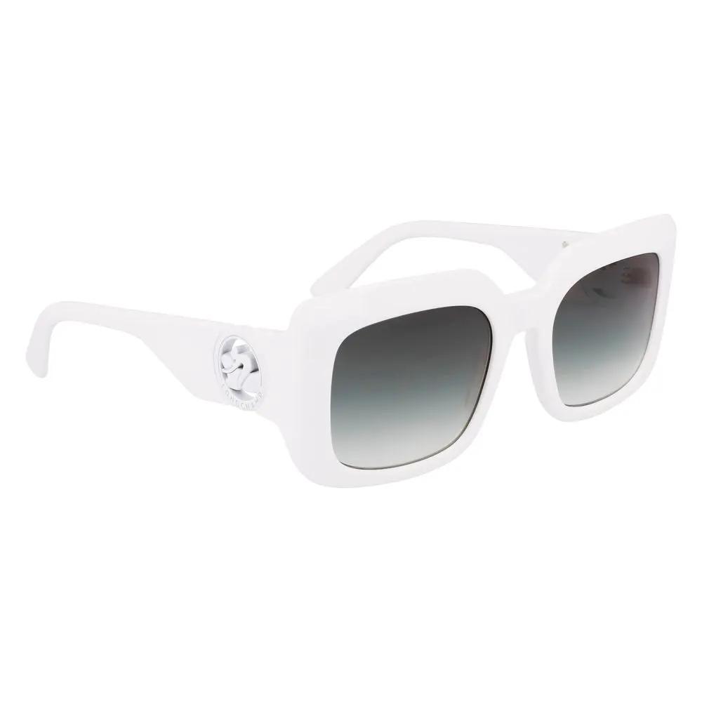 Lunettes de soleil Longchamp en acétate blanc