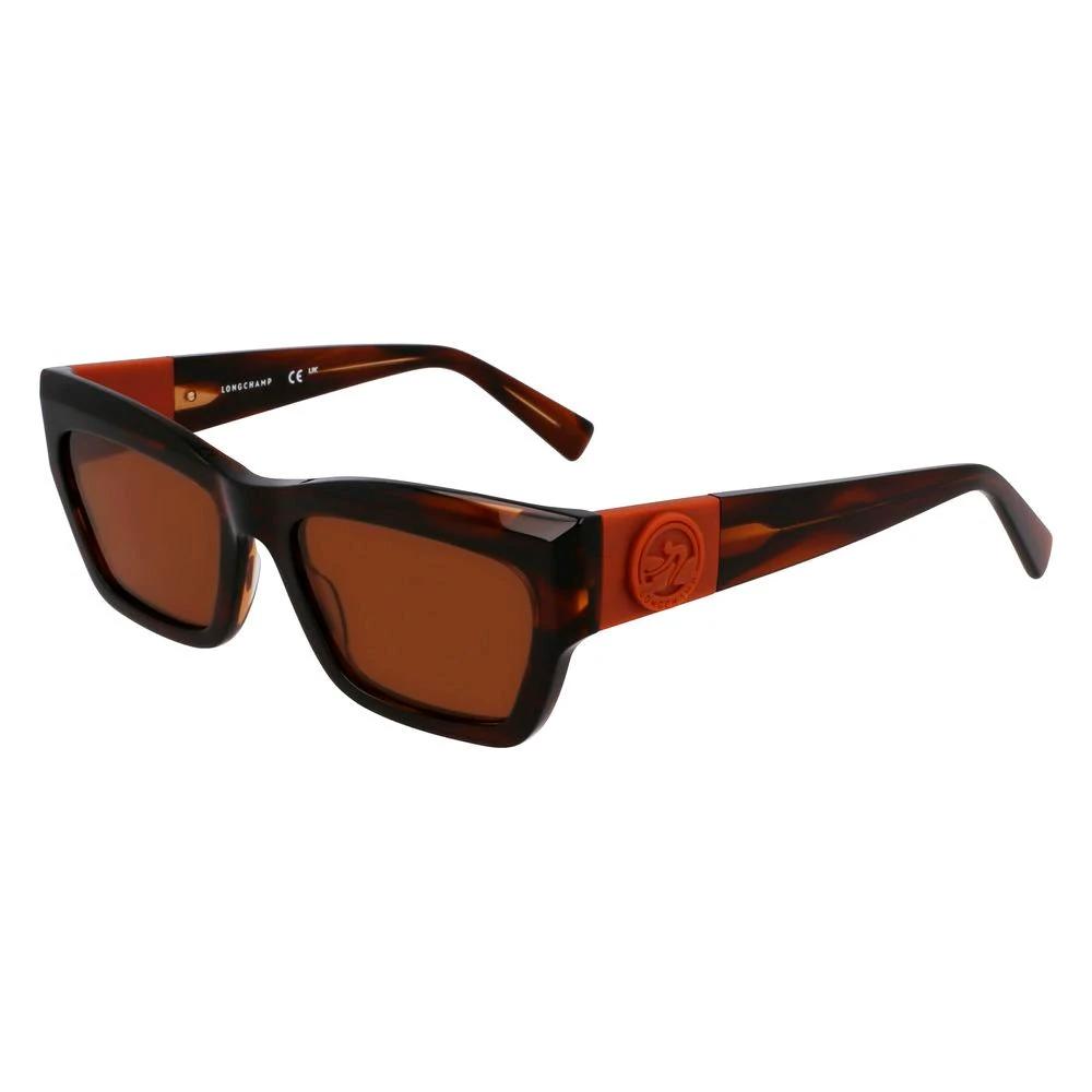Lunettes de soleil Longchamp en acétate marron