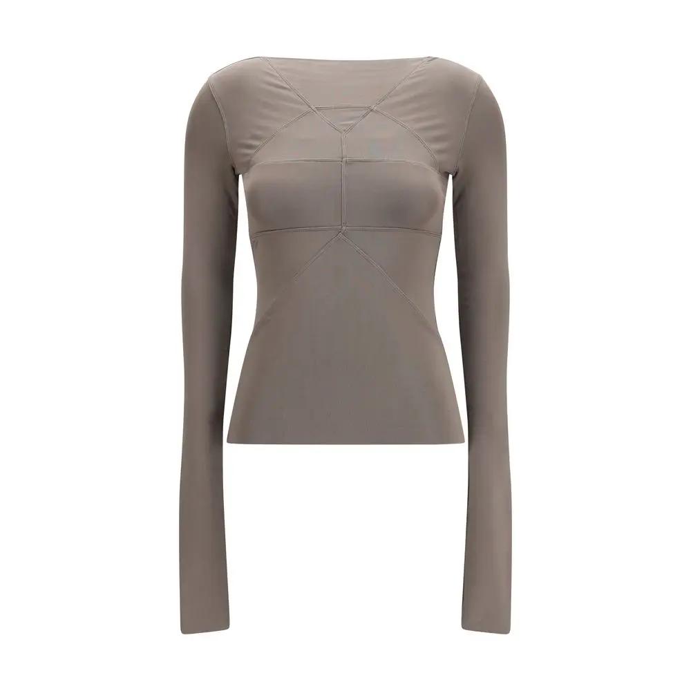Rick Owens Gray Viscose Shirt