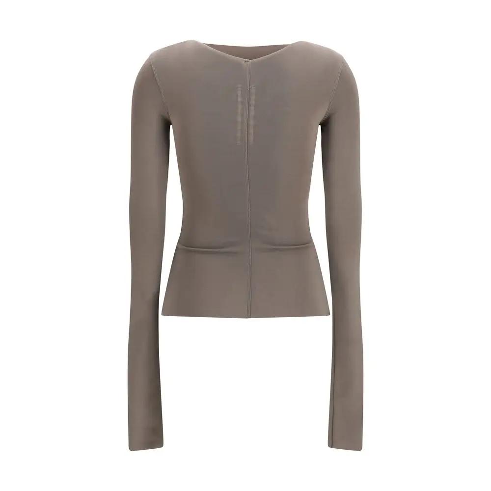 Rick Owens Gray Viscose Shirt
