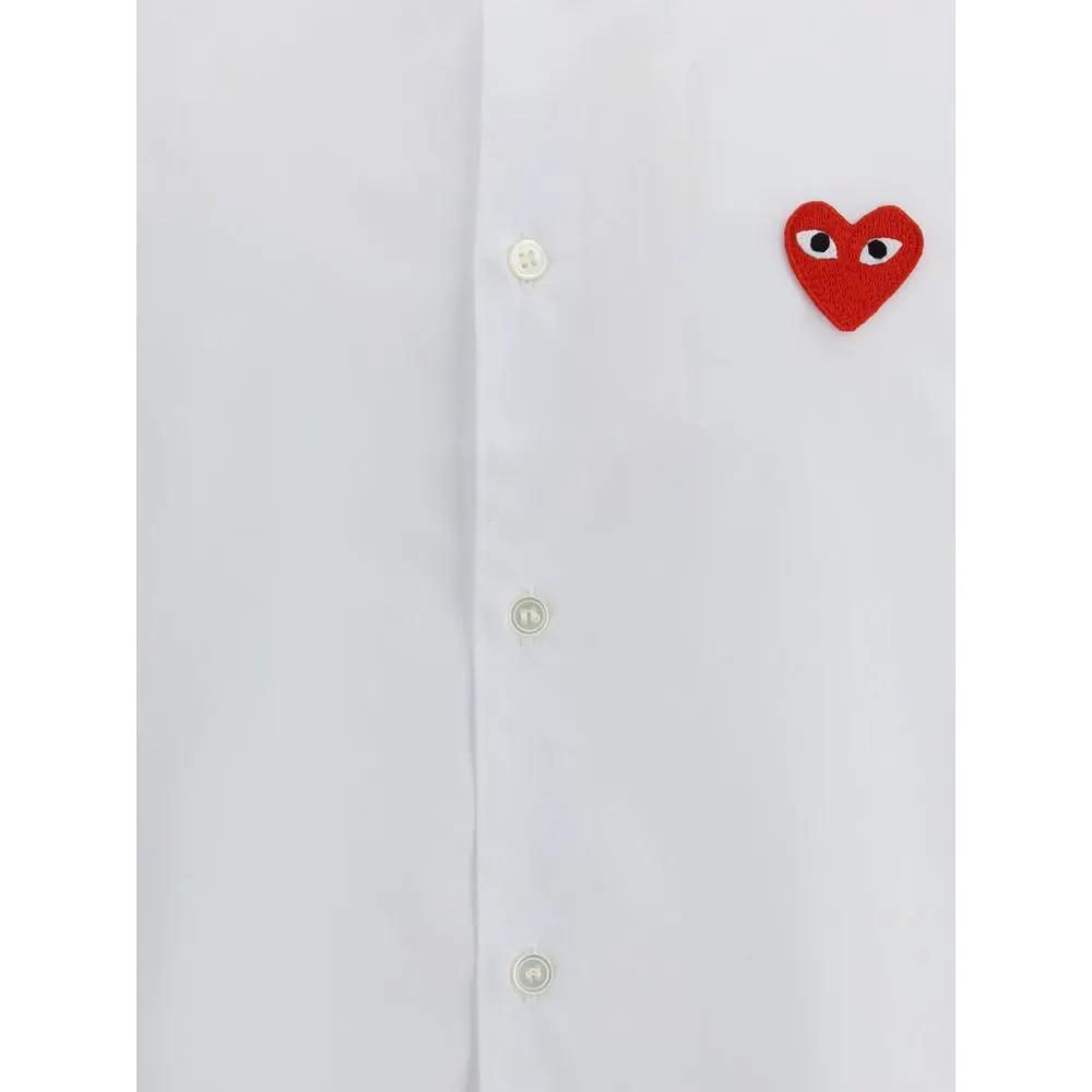 Chemise en coton blanc Comme Des Garçons Play