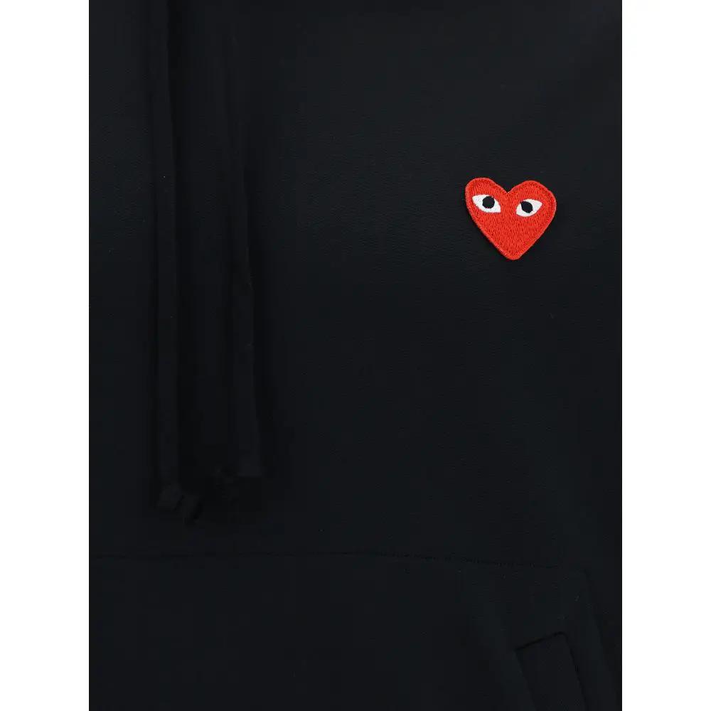 Comme Des Garçons Play Black Polyester Sweatshirt