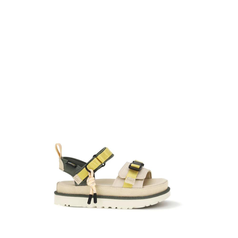 UGG Sandales Plates Beige Autres Fibres