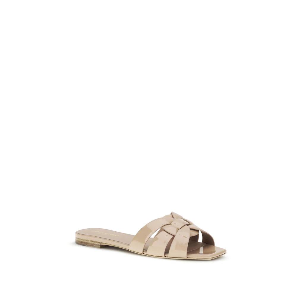 Sandales Saint Laurent en veau multicolore Bos Taurus