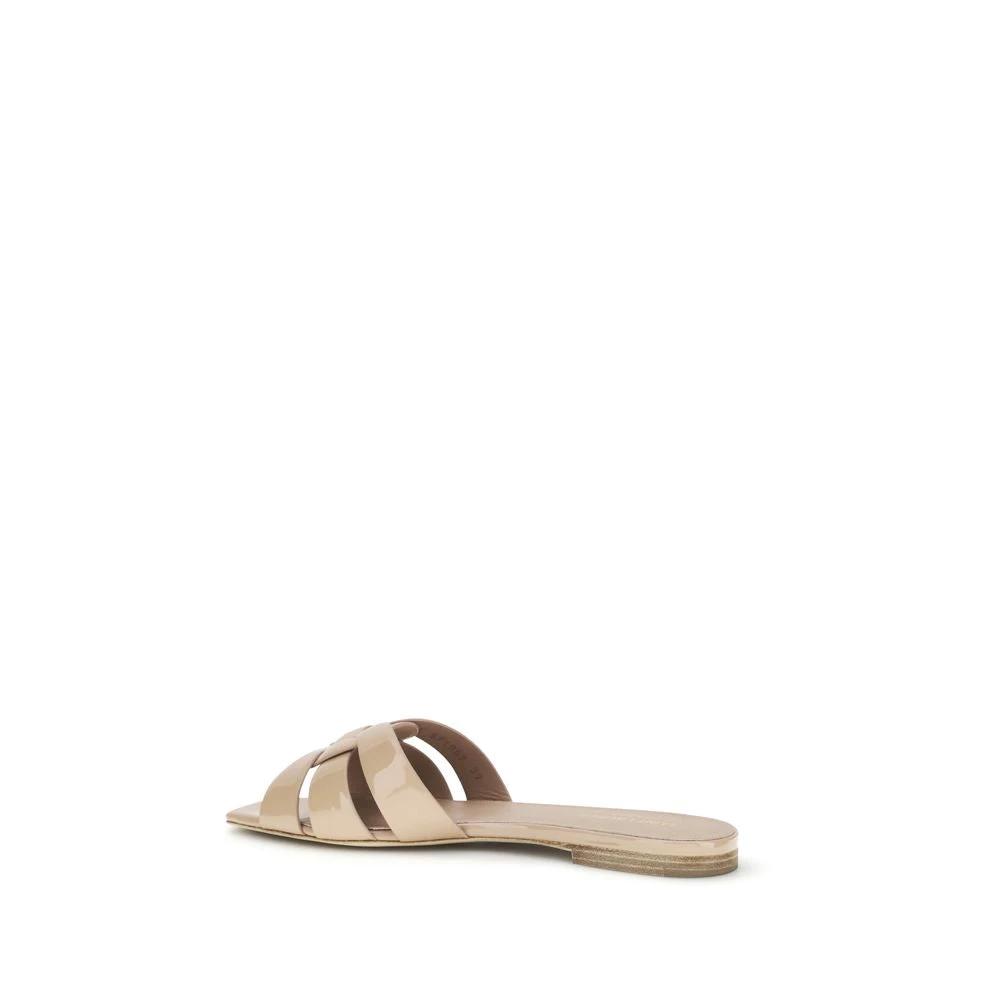 Sandales Saint Laurent en veau multicolore Bos Taurus