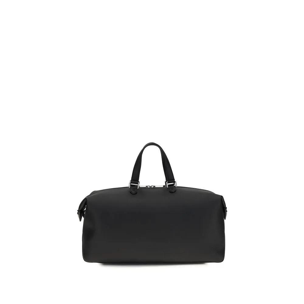 Fendi Black Calf Leather Bos Taurus Luggage And Travel