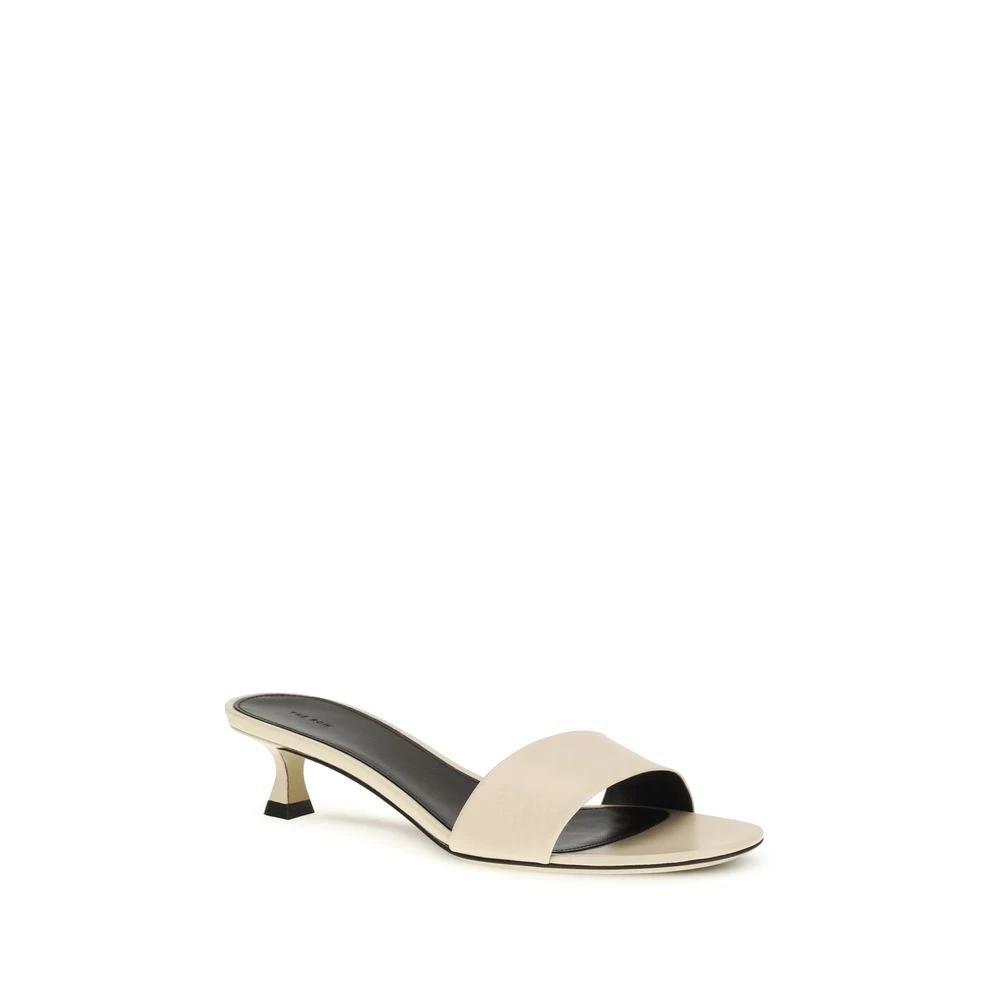 Sandales à talon aiguille The Row beiges en agneau Ovis Aries Aries