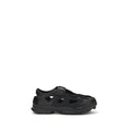 Sandales plates Y-3 en cuir de veau noir Bos Taurus