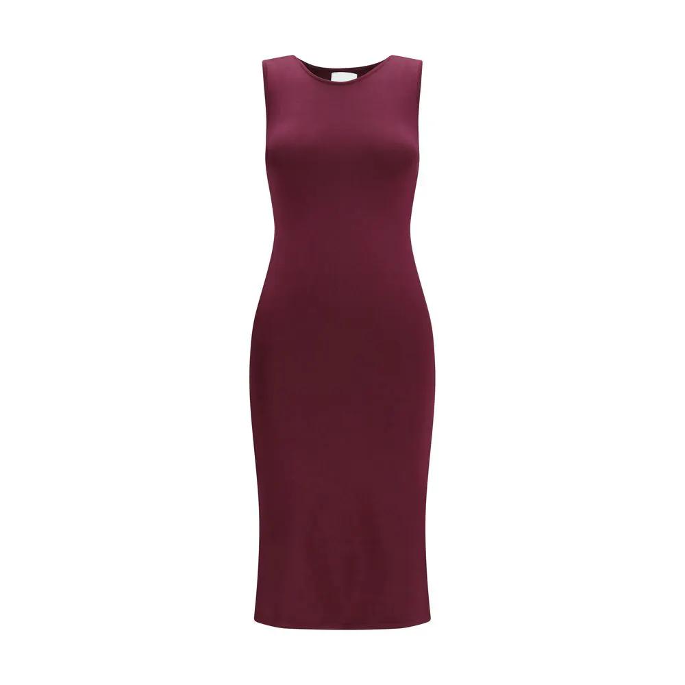 Robe longue en soie pour femme – Robe minimaliste sans manches coupe slim Sa Su Phi SS26