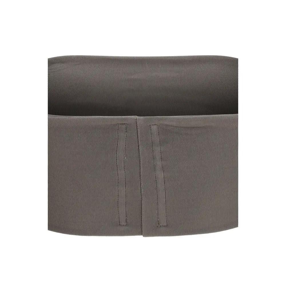 T-shirt sans manches gris en viscose Rick Owens