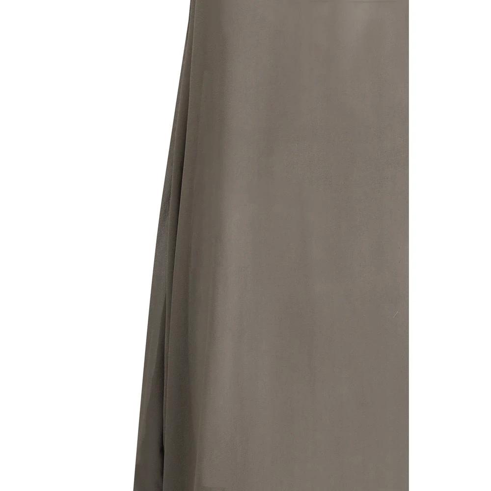 Women’s Silk Georgette Maxi Dress – Rick Owens Haltar Floor-Length Designer Gown SS26