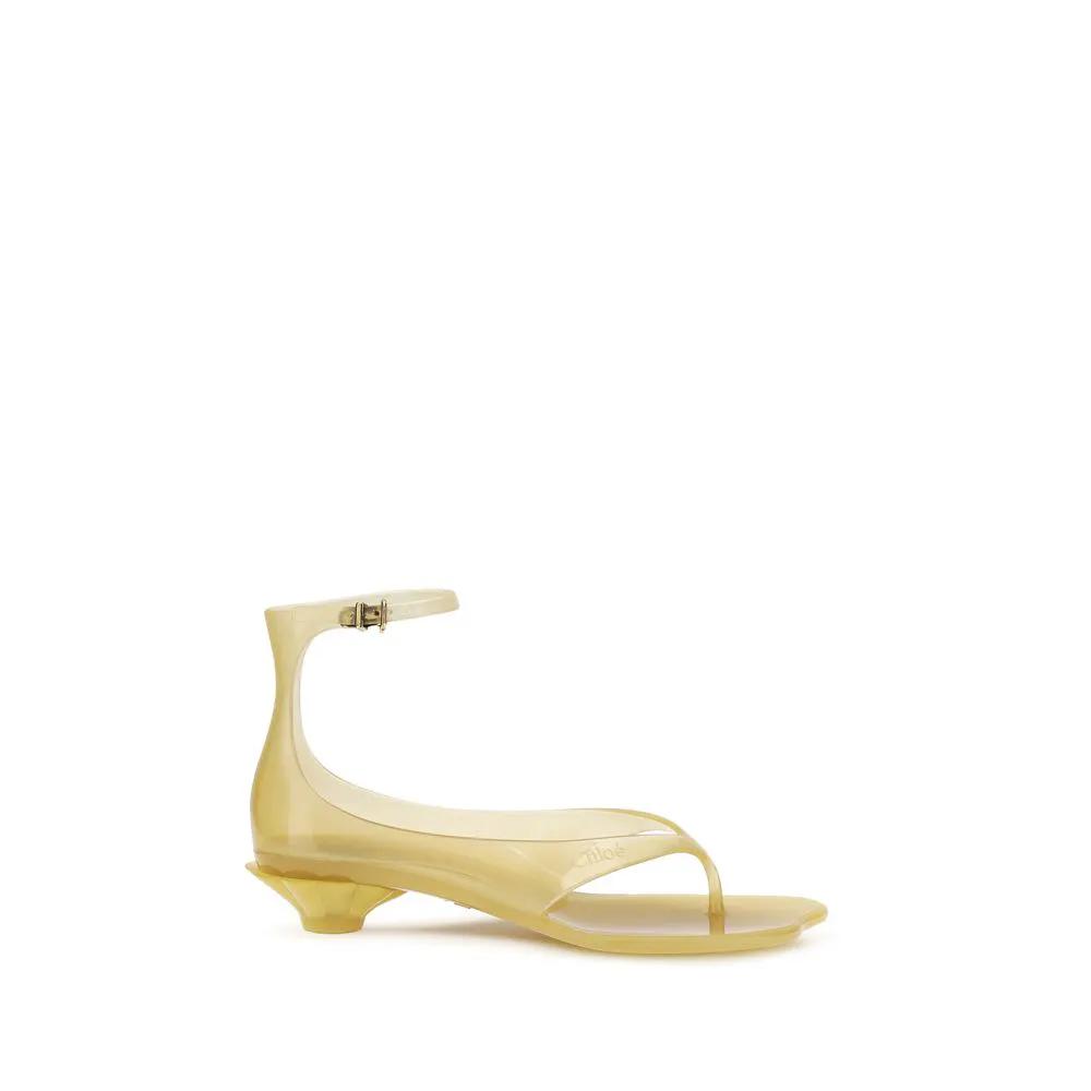 Chloé Beige Polyurethane Flat Sandals