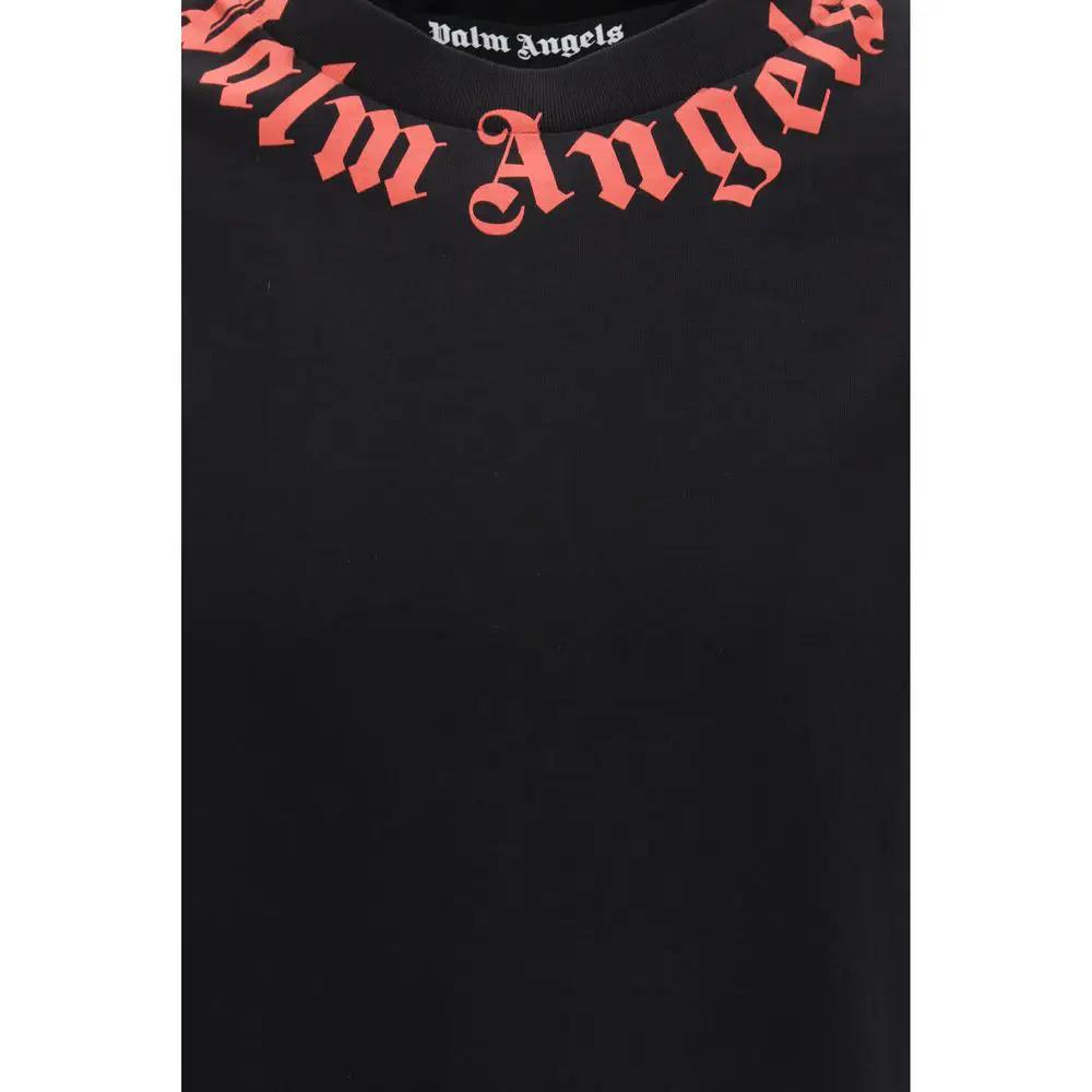 Palm Angels Black Cotton T-Shirt