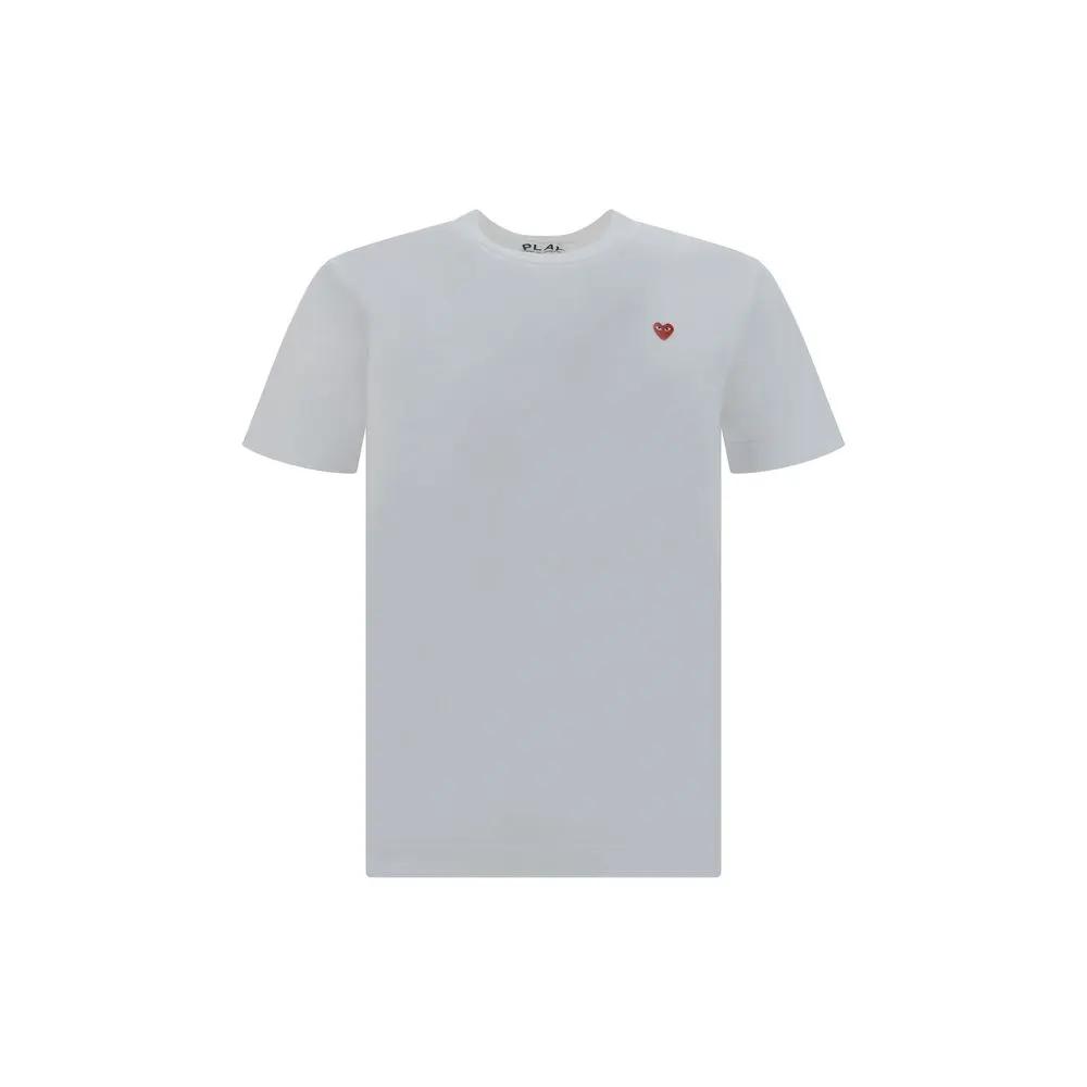 T-shirt blanc en coton Comme Des Garçons Play