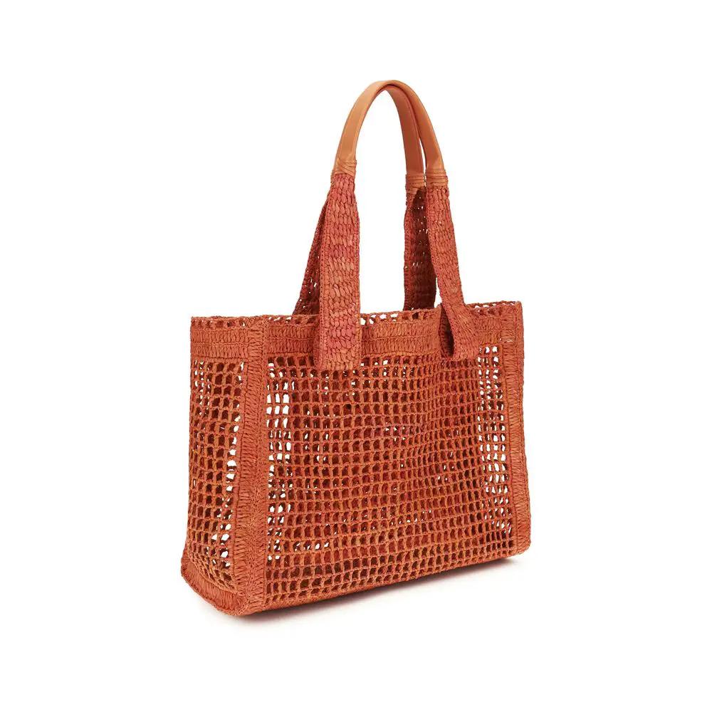 Sac à bandoulière Chloé en raphia multicolore