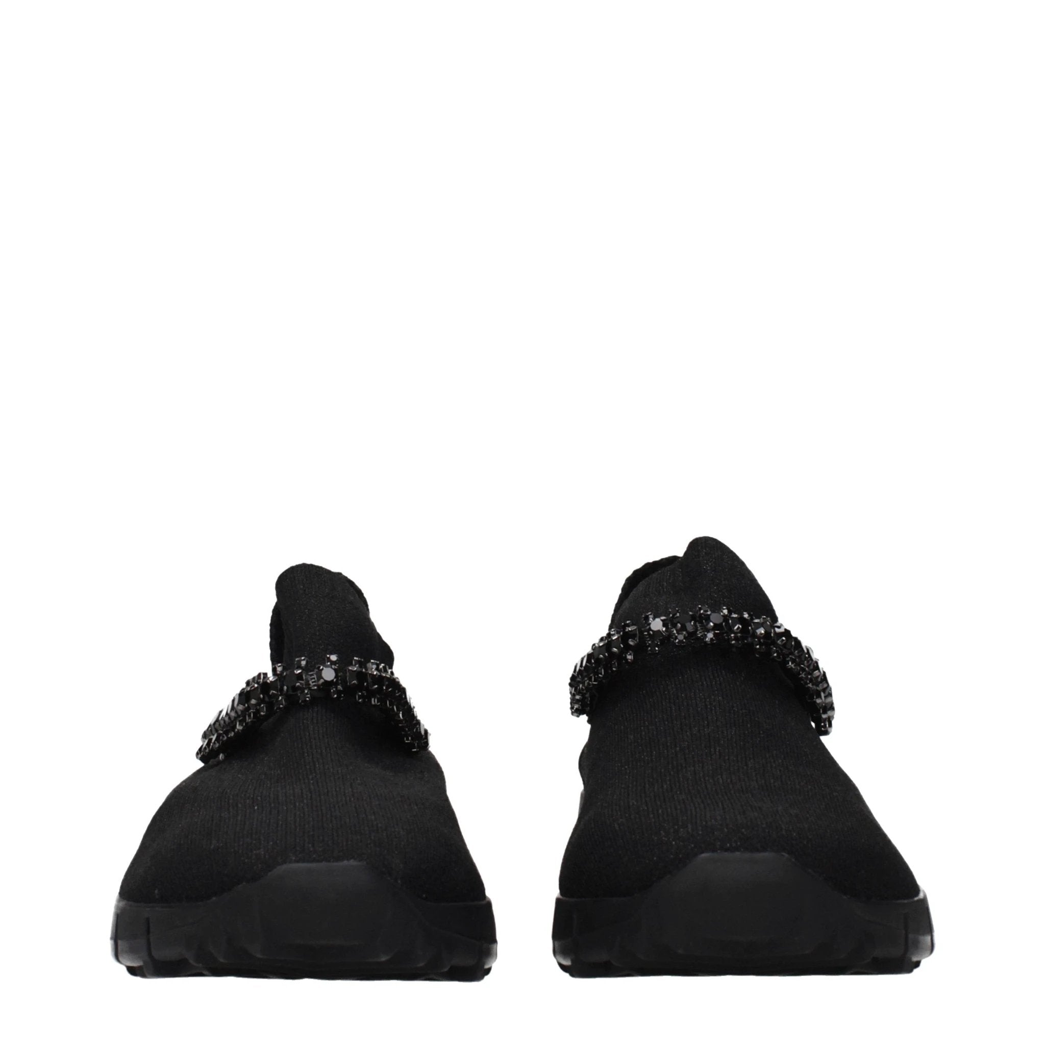 Men’s Black Slip-On Loafers – Jimmy Choo Verona Fabric Designer Shoes