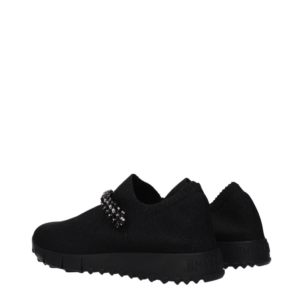 Men’s Black Slip-On Loafers – Jimmy Choo Verona Fabric Designer Shoes